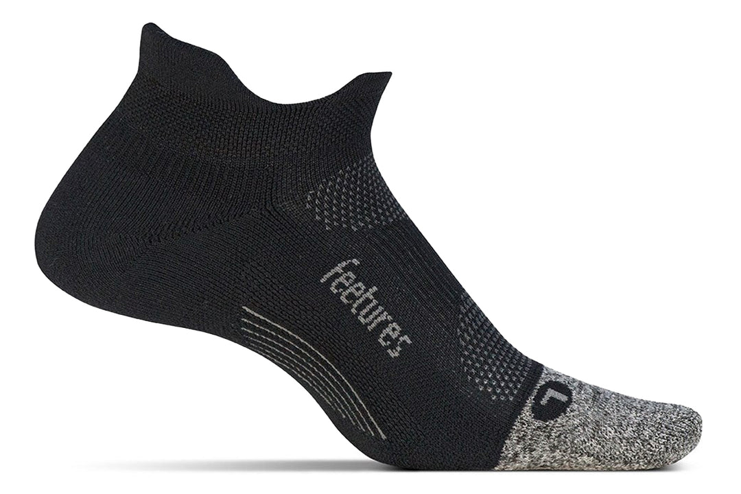 Feetures Elite Ultra Light Cushion No-Show Tab Black #color_black