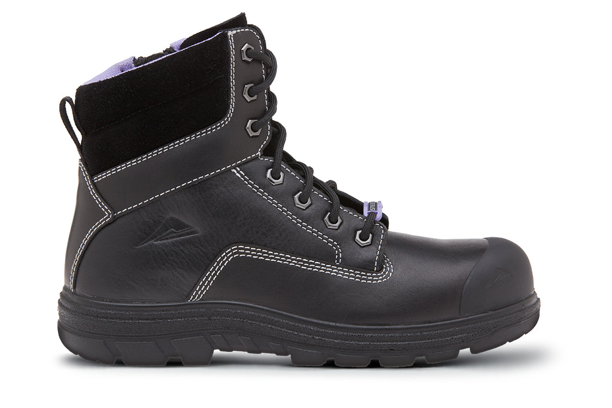 Ascent Alpha Work Boots Athletes Foot Ascent Alpha 2E Black Womens