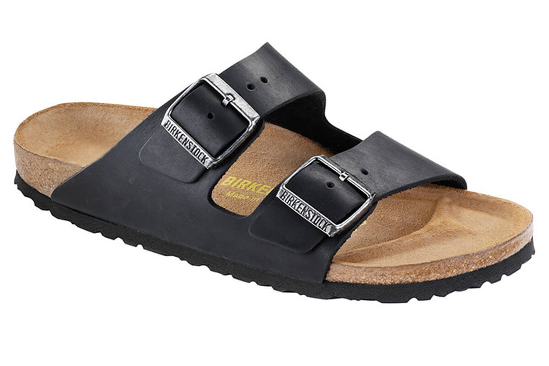 Birkenstock Arizona R Black Oiled Leather Unisex #color_black