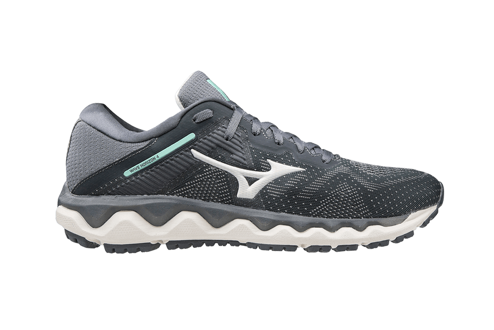 Mizuno Wave Horizon 4 B Castlerock/beach Glass Womens #color_grey-multi-blues