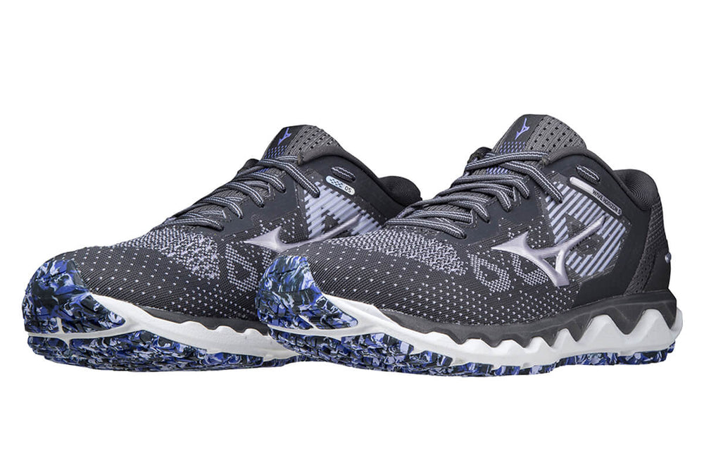 Mizuno Wave Horizon 5 B Blackened Pearl/silver Womens #color_black-multi-metallic