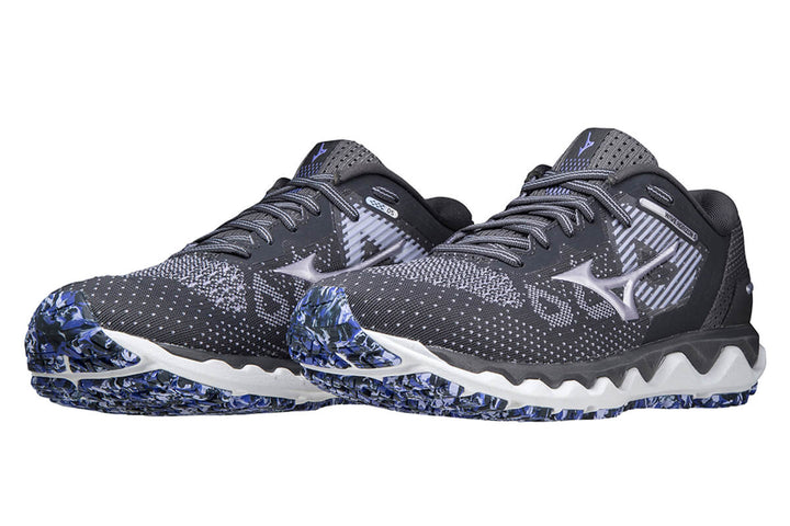 Mizuno Wave Horizon 5 B Blackened Pearl/silver Womens #color_black-multi-metallic