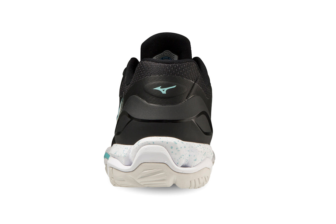 Mizuno Wave Stealth V NB D Black/white/angel Blue Womens #color_black-multi-whites