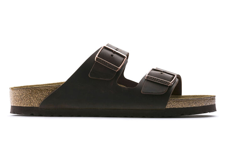 Birkenstock Arizona N Habana Oiled Leather Unisex #color_brown-dark-brown
