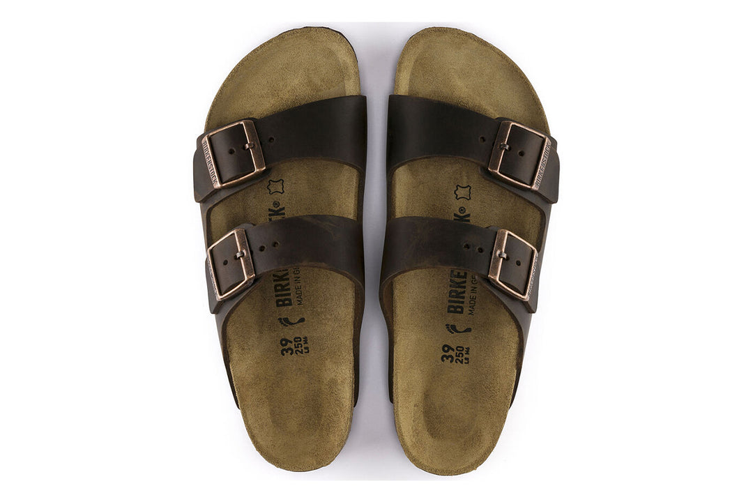 Birkenstock Arizona N Habana Oiled Leather Unisex #color_brown-dark-brown