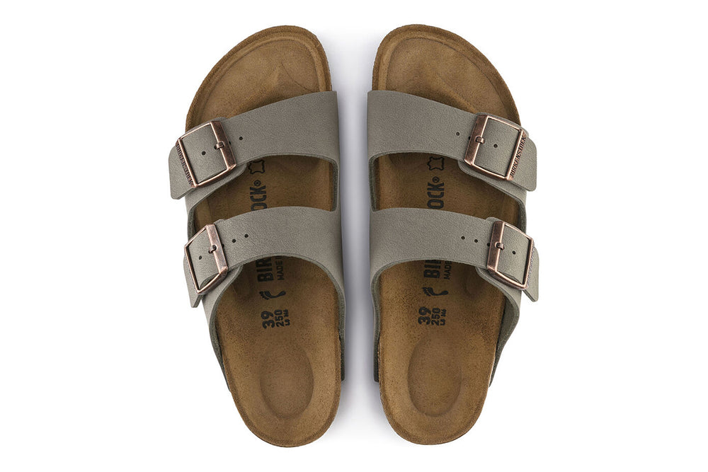 Birkenstock Arizona R Stone Birkibuc Unisex #color_grey