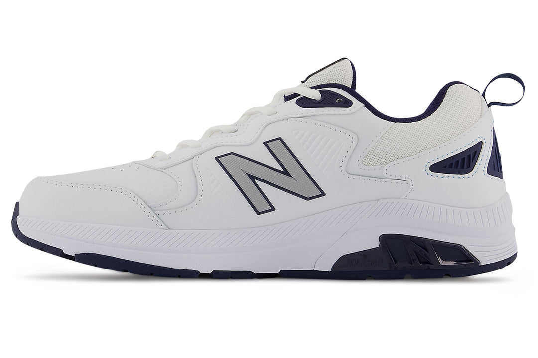 New Balance 857v3 2E White/Navy Mens #color_white-multi-blues