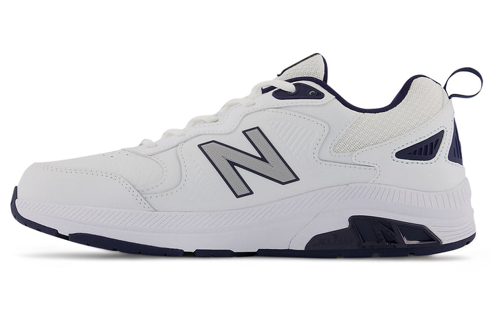 New Balance 857v3 2E White/Navy Mens #color_white-multi-blues