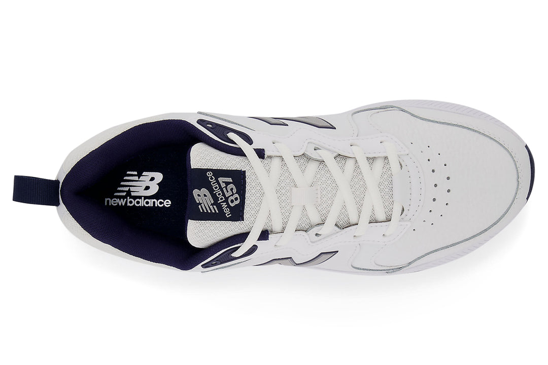 New Balance 857v3 2E White/Navy Mens #color_white-multi-blues