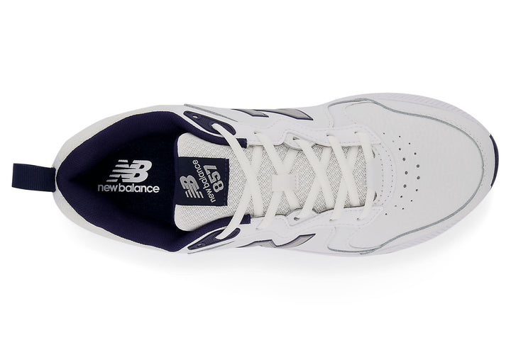 New Balance 857v3 2E White/Navy Mens #color_white-multi-blues