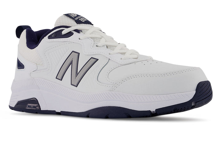 New Balance 857v3 2E White/Navy Mens #color_white-multi-blues