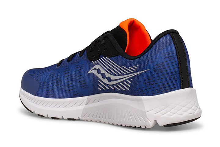 Saucony Guide 14 D Sapphire/Red Boys #color_blue-multi-reds-oranges