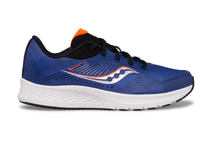 Saucony Guide 14 D Sapphire/Red Boys #color_blue-multi-reds-oranges