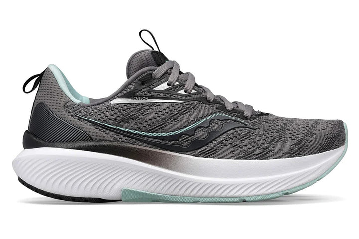 Saucony Echelon 9 D Charcoal/Ice Womens #color_grey-multi-greys