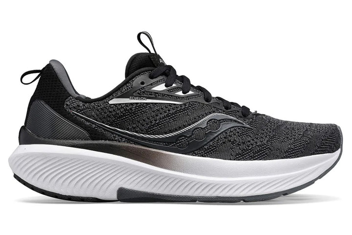 Saucony Echelon 9 4E Black/White Mens #color_black-multi-whites