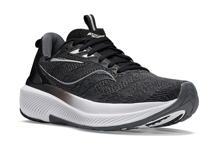 Saucony Echelon 9 4E Black/White Mens #color_black-multi-whites