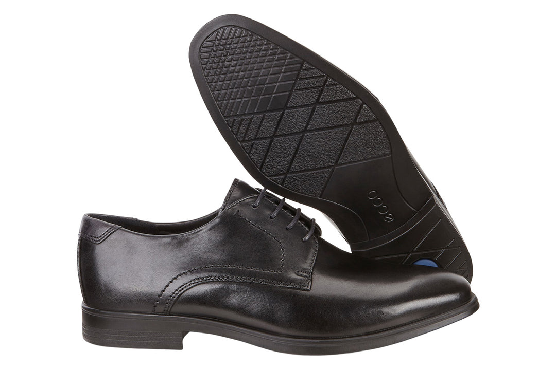 Ecco Melbourne Tie Black/Magnet Mens #color_black