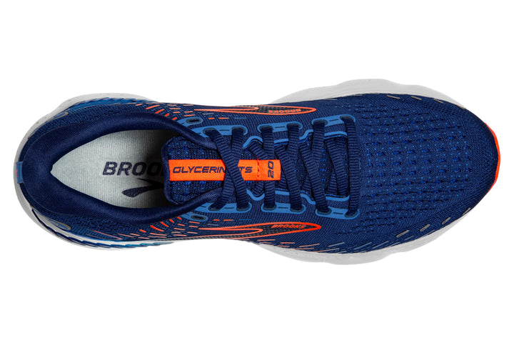 Brooks Glycerin GTS 20 D Blue/Orange Mens #color_blue-multi-multi