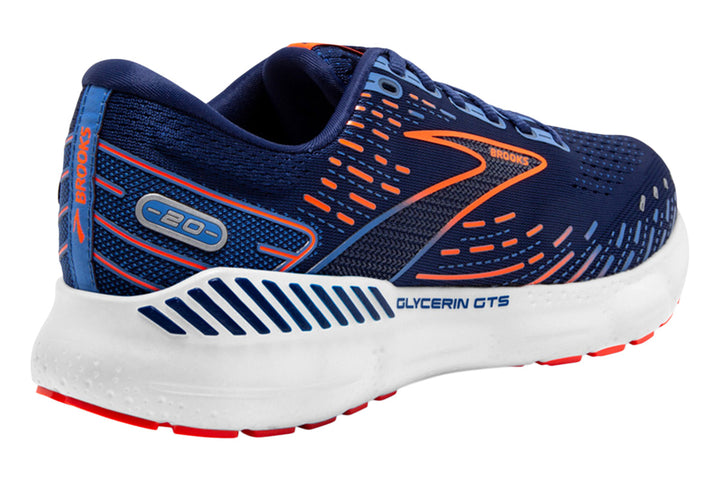 Brooks Glycerin GTS 20 D Blue/Orange Mens #color_blue-multi-multi