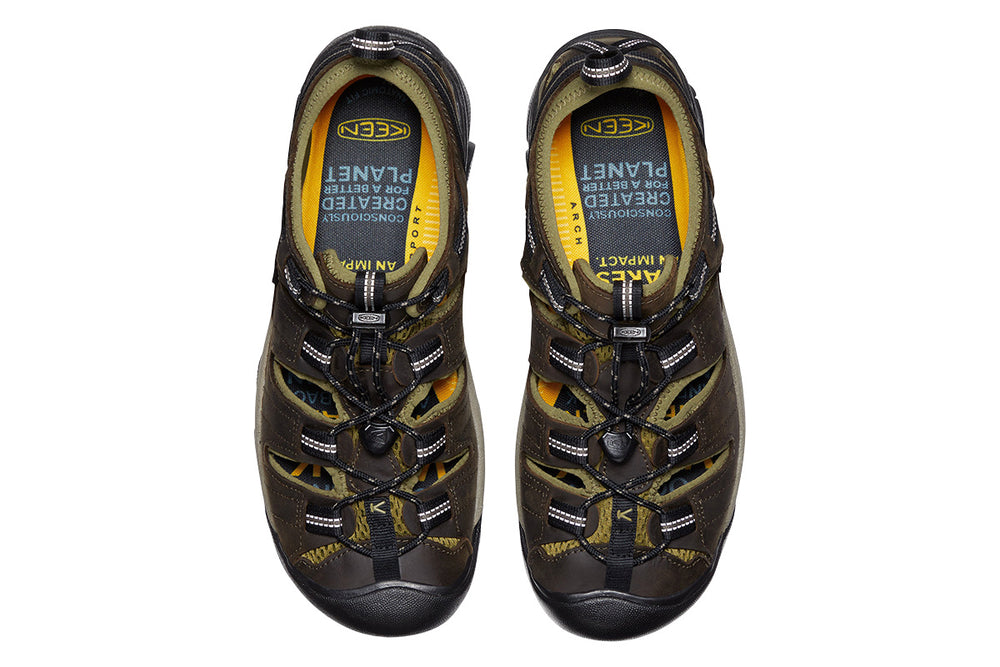 Keen Arroyo II 2E Black Canteen/Black Mens #color_black-multi-greens