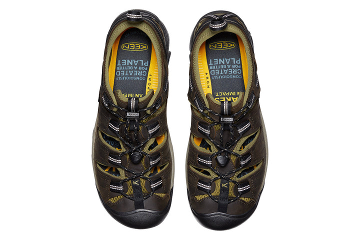 Keen Arroyo II 2E Black Canteen/Black Mens #color_black-multi-greens