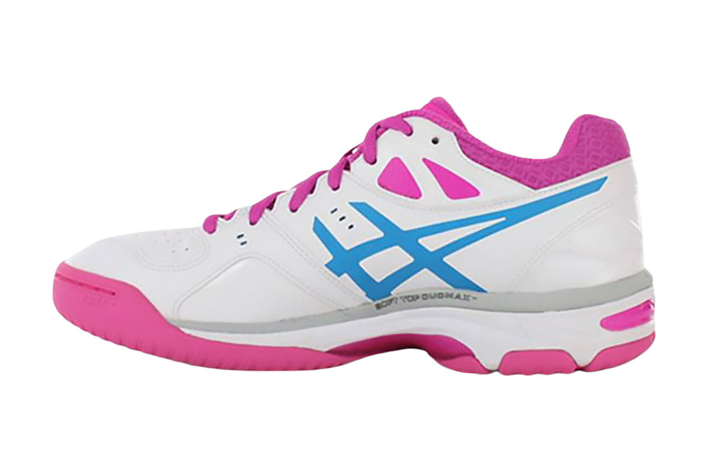 Asics Gel-Netburner 18 D White/Blue/Pink Womens #color_white