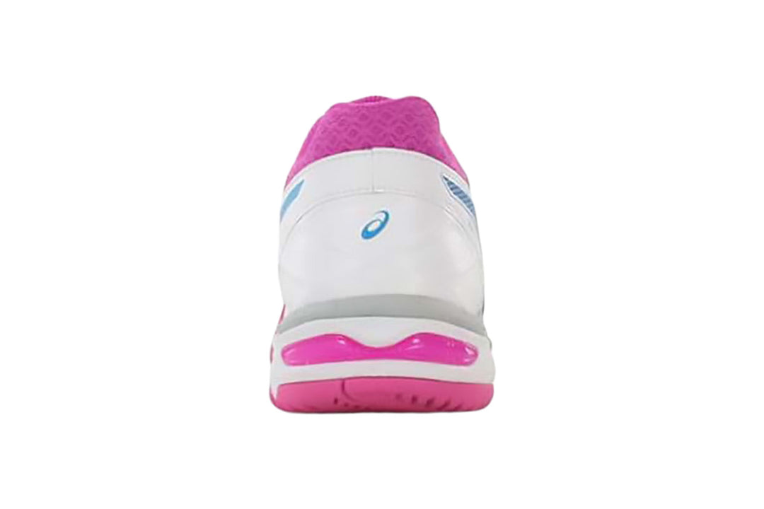 Asics Gel-Netburner 18 D White/Blue/Pink Womens #color_white