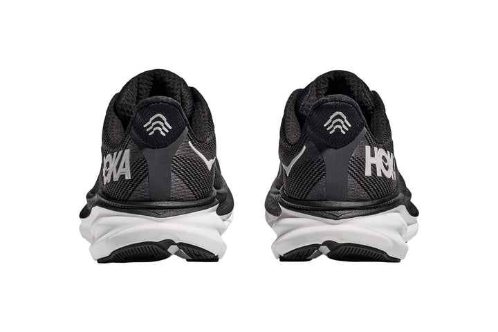 Hoka Clifton 9 D Black/White Mens #color_black-multi-whites