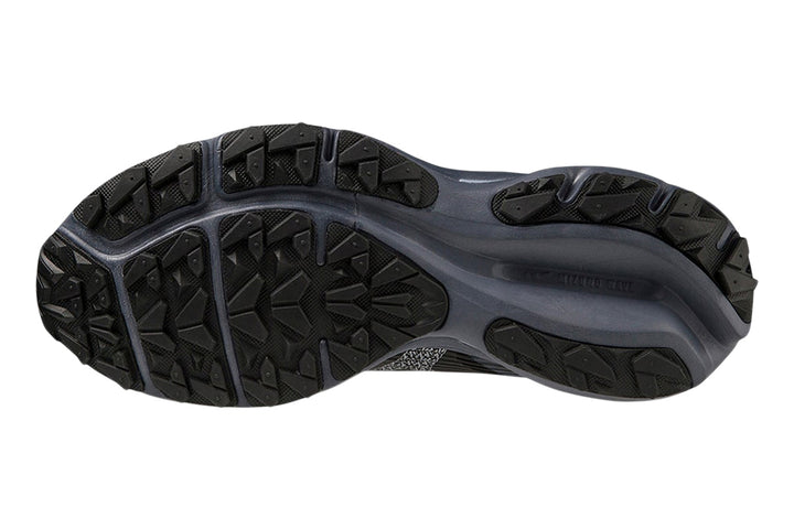 Mizuno Wave Rider GTX D Black/Ombre Blue/Silverstar Womens #color_black-multi-blues