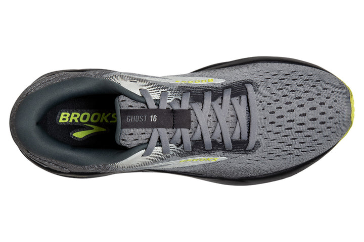 Brooks Ghost 16 2E Primer/Grey/Lime Mens #color_grey-multi-greens