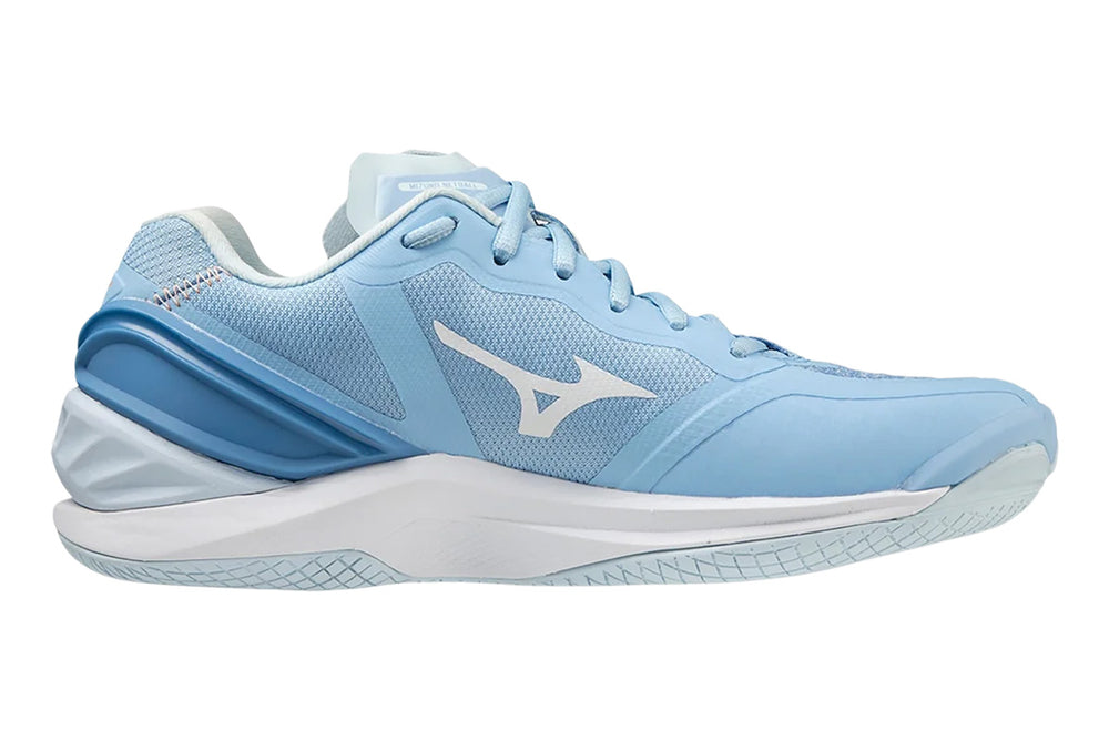 Mizuno Wave Stealth Neo NB B Dutch Cana/White/Blue Jasper Womens #color_blue