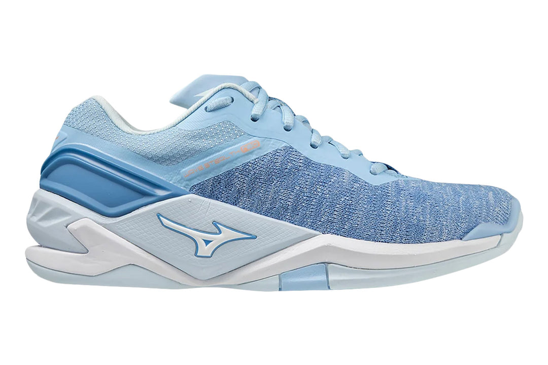 Mizuno Wave Stealth Neo NB B Dutch Cana/White/Blue Jasper Womens #color_blue