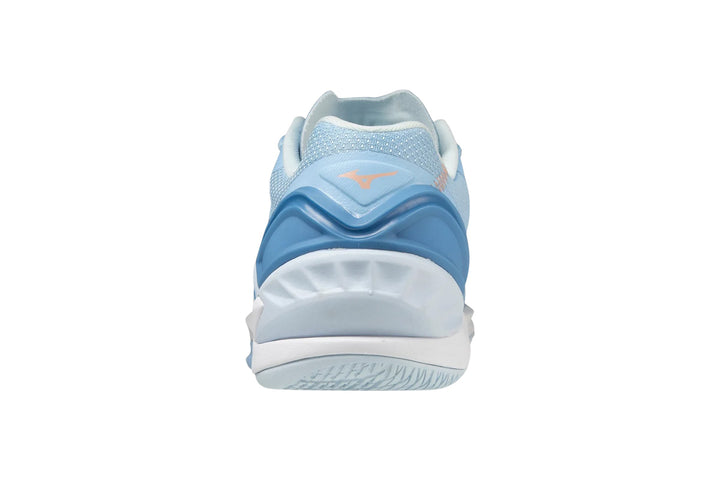 Mizuno Wave Stealth Neo NB B Dutch Cana/White/Blue Jasper Womens #color_blue