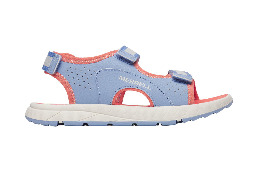 Merrell Panther Sandal 3.0 Blue/Coral Junior #color_blue-multi-reds-oranges