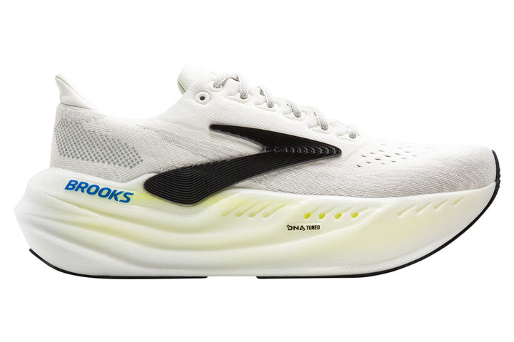 Brooks Glycerin Max D Grey/Black/Nightlide Mens #color_grey-multi-yellows