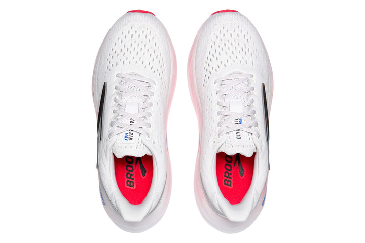 Brooks Glycerin Max B White/Black/Diva Pink Womens #color_grey-multi-pinks-purples