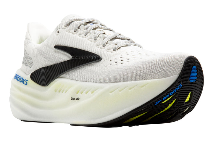 Brooks Glycerin Max D Grey/Black/Nightlide Mens #color_grey-multi-yellows