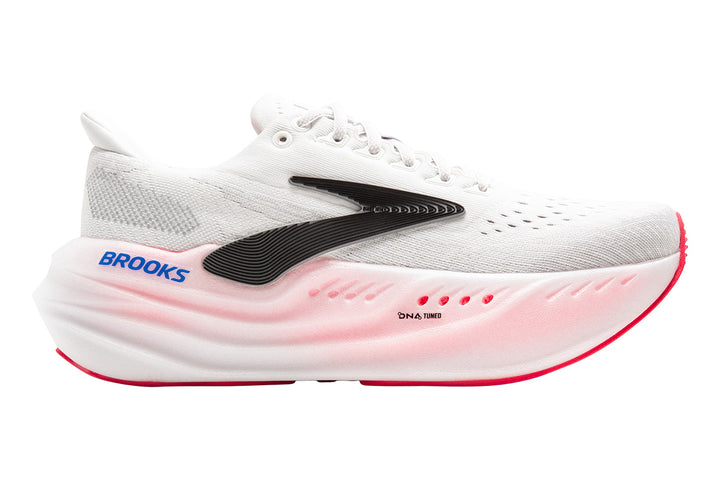 Brooks Glycerin Max B White/Black/Diva Pink Womens #color_grey-multi-pinks-purples