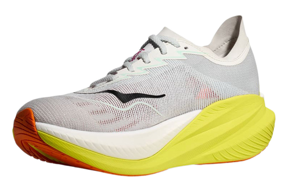 Hoka Mach X 2 D Frost/Citrus Mens #color_white-multi-yellows