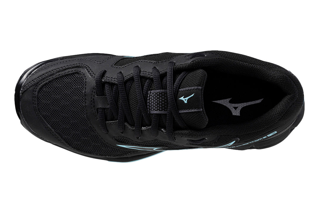 Mizuno Wave Phantom 3 NB D Black/Ebony/Blue Topaz Womens #color_black-multi-blues