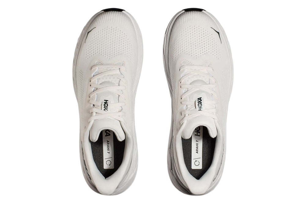 Hoka Arahi 7 D Blanc De Blanc/Steel Wool Mens #color_white