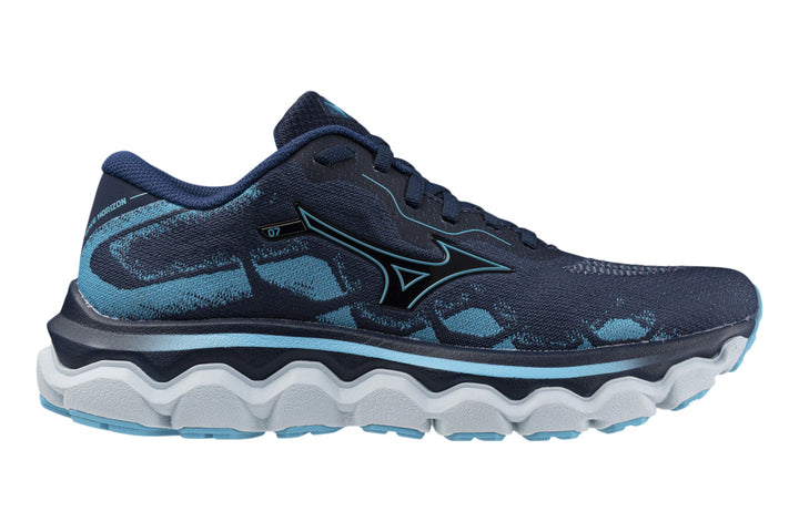 Mizuno Wave Horizon 7 B Pageant Blue/Mercury Blue/Plein Air Womens #color_black-multi-blues