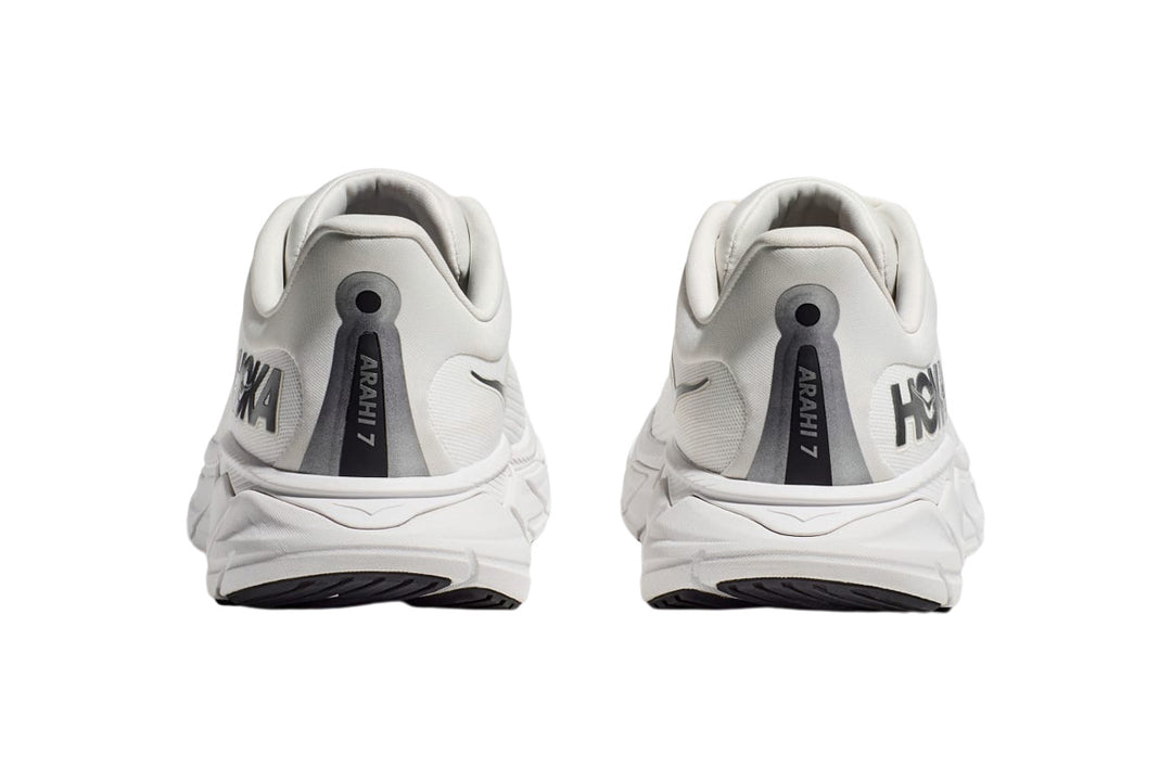 Hoka Arahi 7 D Blanc De Blanc/Steel Wool Mens #color_white