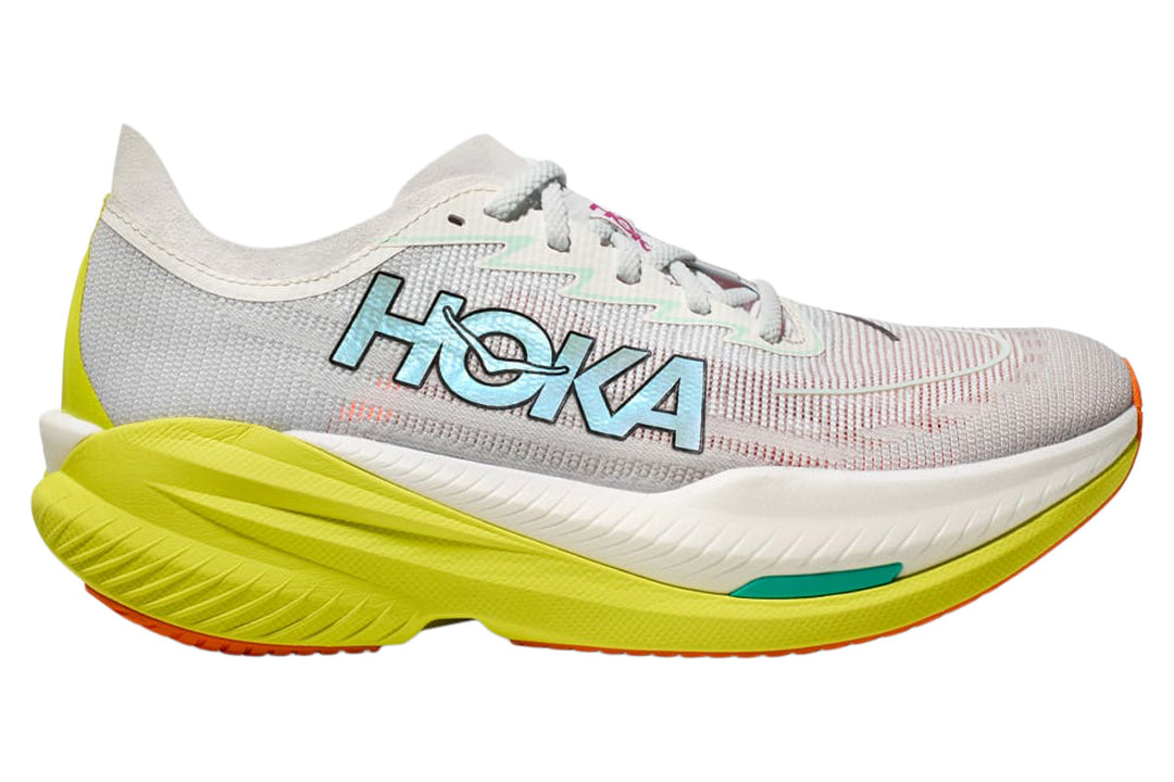 Hoka Mach X 2 D Frost/Citrus Mens #color_white-multi-yellows