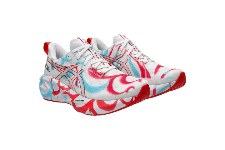 Asics Novablast 5 Tokyo B White/Coral Reef Womens #color_white-multi-reds-blues