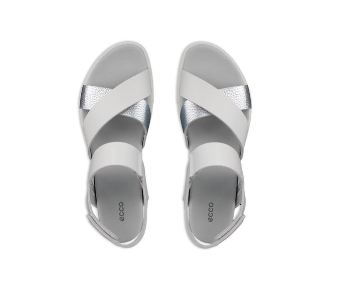 Ecco Samara White/Pure Silver Womens #color_white-multi-metallics