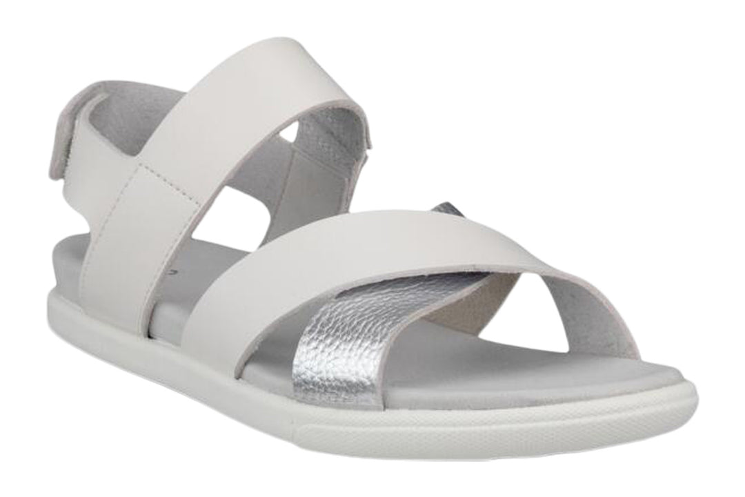 Ecco Samara White/Pure Silver Womens #color_white-multi-metallics