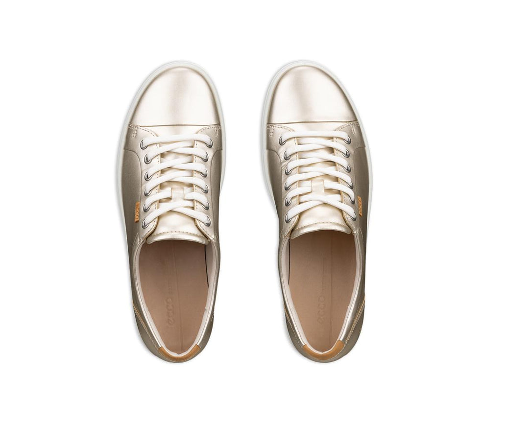 Ecco Soft 7 Pure White Gold Womens #color_metallic-gold