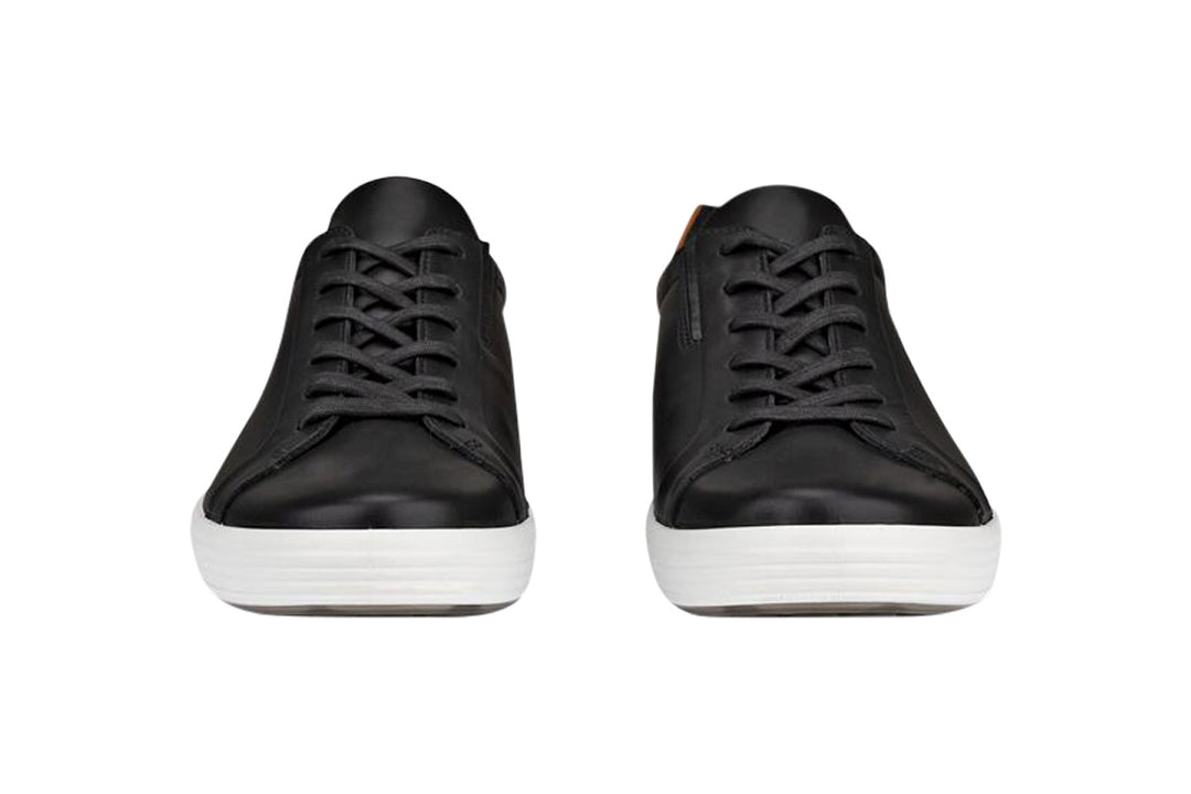 Ecco Soft 7 Black/Cognac Mens #color_black