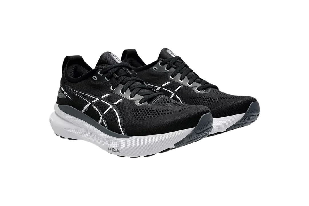 Asics Gel-Kayano 31 2E Black/White Mens #color_black-multi-whites
